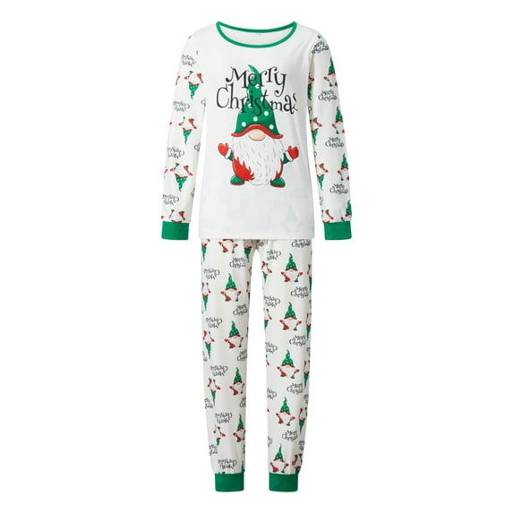 DuAnyozu Family Matching Pajamas Christmas Jammies Clothes Cotton Holiday Sleepwear Sets Long Sleeve Pjs