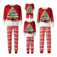 thumbnail image 1 of DuAnyozu Holiday Family Pajamas Matching Sets Christmas PJs with Mama Bear Printed Romper Plaid Pants Sleepwear, 1 of 2