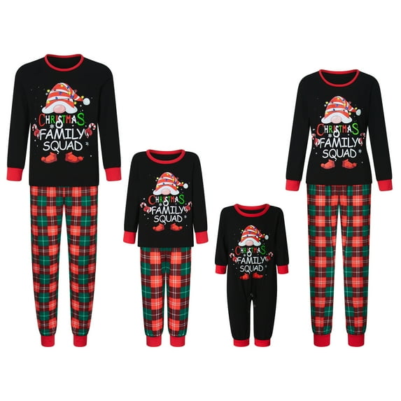 DuAnyozu Matching Christmas Pajamas for Family, Holiday PJs for Women/Men/Kids, Vacation Cute Printed Loungewear Sleepwear
