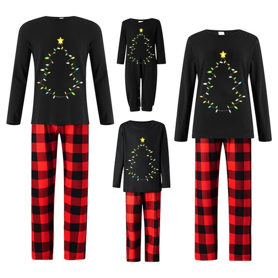 DuAnyozu Matching Christmas Pajamas for Family, Holiday PJs for Women/Men/Kids, Vacation Cute Printed Loungewear Sleepwear