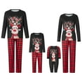thumbnail image 1 of DuAnyozu Matching Family Christmas Pajamas Holiday Sleepwear Set Long Sleeve Pullover and Printed Pants S-XXL, 1 of 10