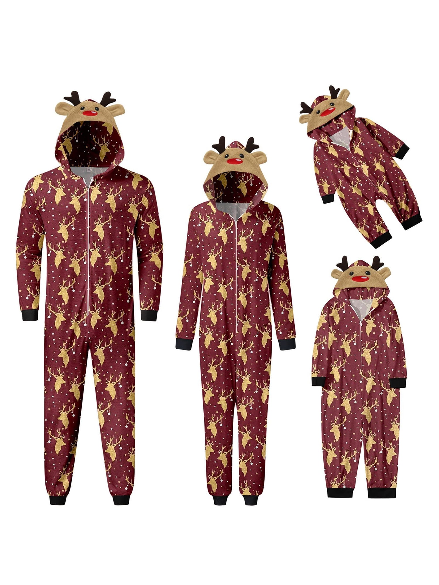 DuAnyozu Matching Family Pajamas Sets Christmas PJ's Letter Print Top ...
