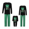 thumbnail image 1 of DuAnyozu Matching Family Pajamas Sets Christmas PJ's with Letter and Plaid Printed Long Sleeve Tee and Bottom Loungewear, 1 of 9