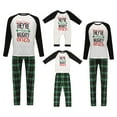thumbnail image 1 of DuAnyozu Matching Family Pajamas Sets Long Sleeve Christmas Reindeer Plaid Pjs Striped Women Holiday Sleepwear Homewear, 1 of 10
