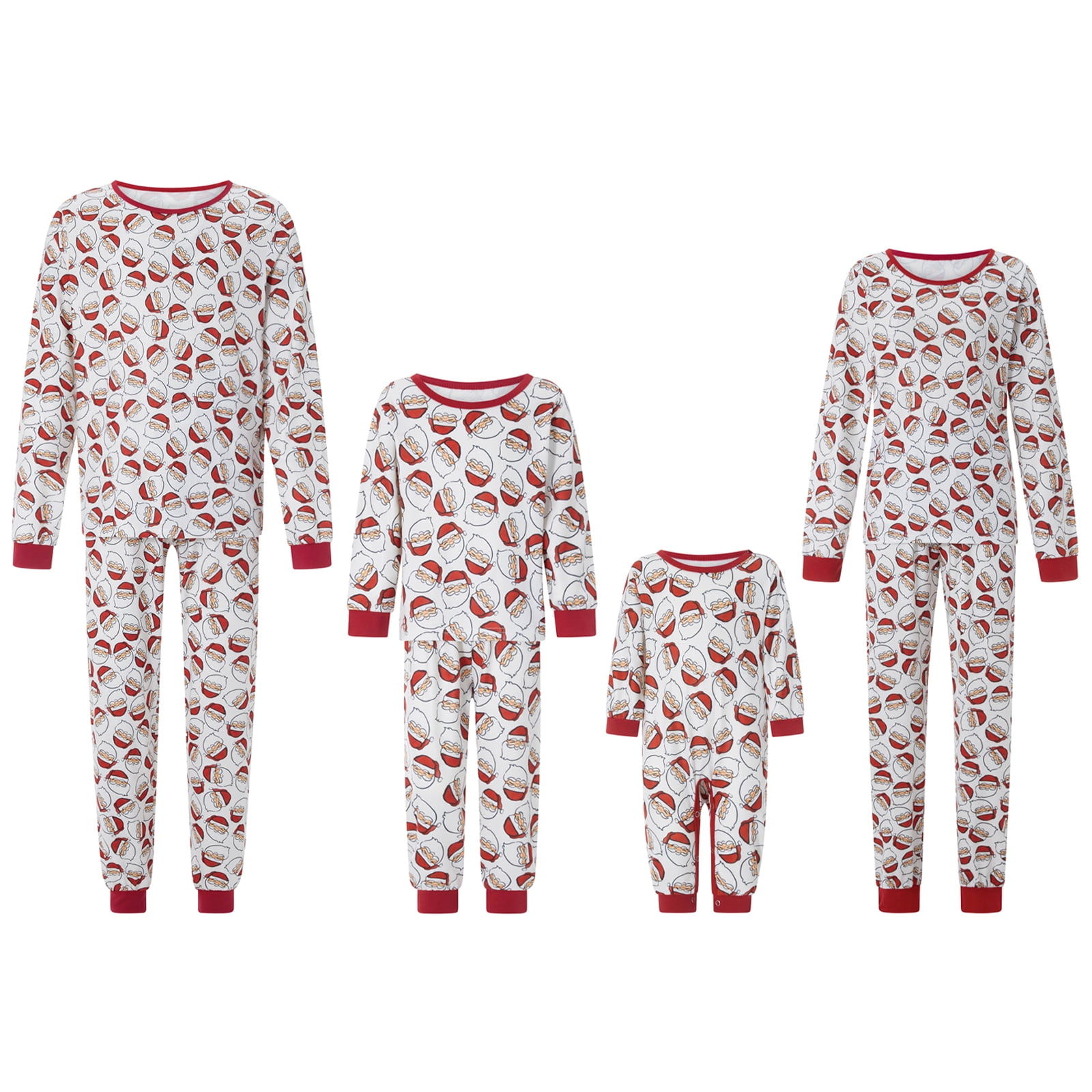 DuAnyozu Matching Pajamas Set for Family Fleece Christmas Sleepwear ...