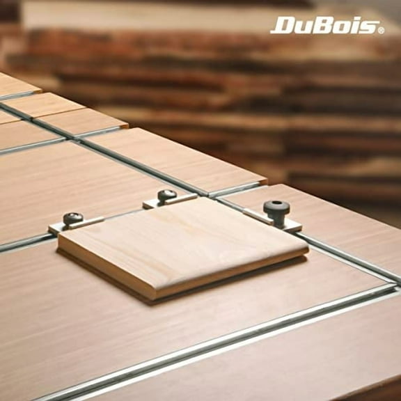 DuBois 51011 36 Inch Double-Cut Profile Universal T-Track with Predrilled Mounting Holes, 2-Pack, Aluminum T Track for Woodworking Jigs and Fixtures, Drill Press Table, Router Tabl