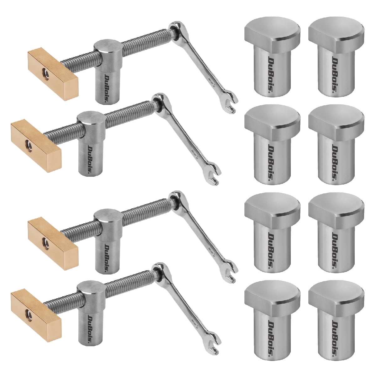 DuBois Bench Dogs and Clamps Set | 4-PC Low-Profile Workbench Angle ...