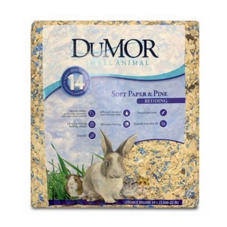 DuMOR 1000/3400P2WBLUDUMOR Soft Paper & Pine 5 lbs. Small Animals Beige Bedding