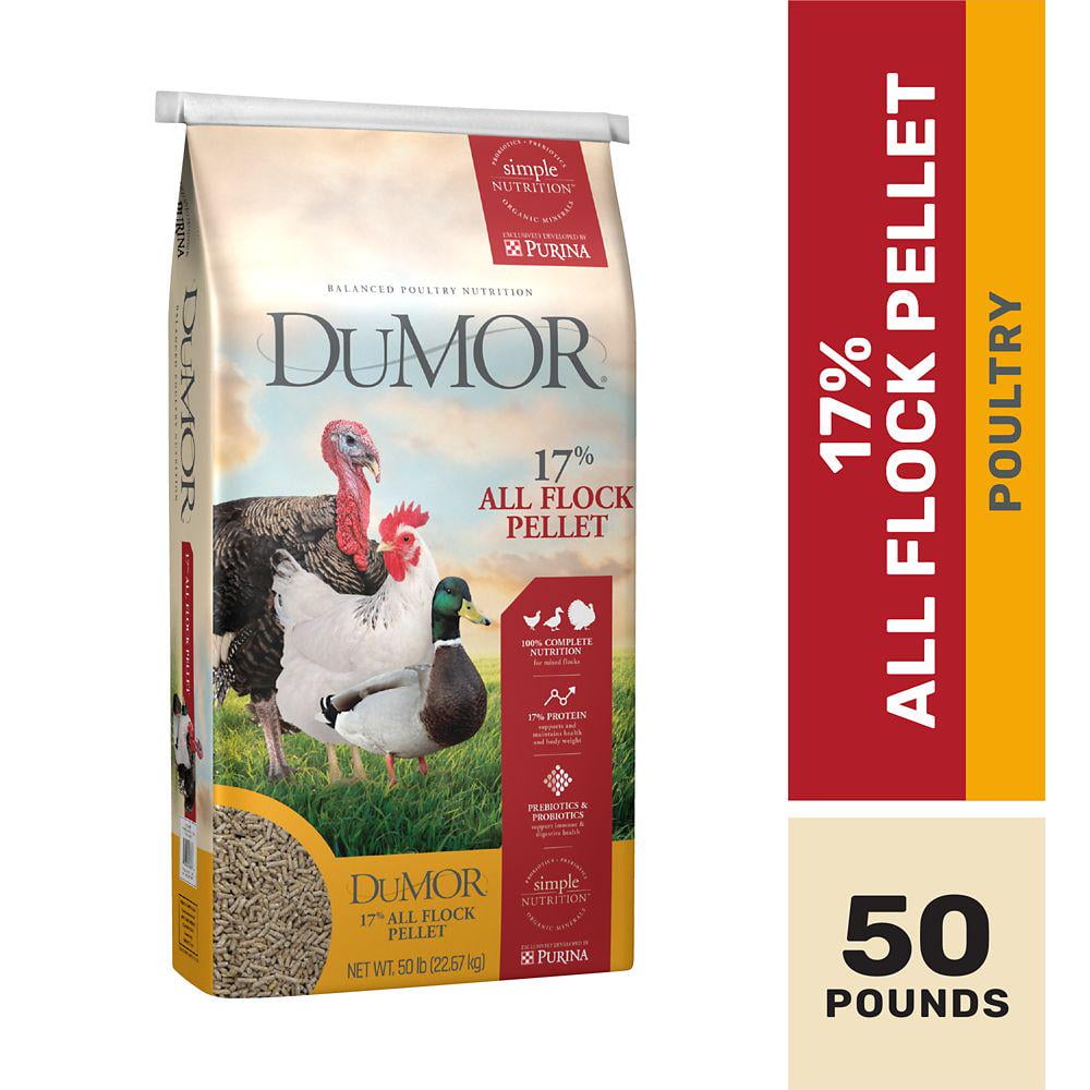 DuMOR 17 All Flock Pellet Poultry Feed, 50 lb.