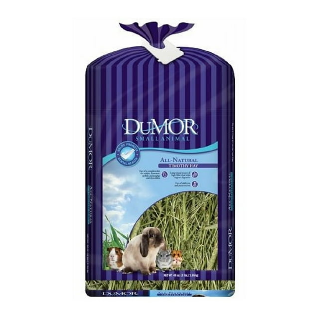 DuMOR 42927 AllNatural Timothy Hay 3 Pounds Package Adult Small Animal