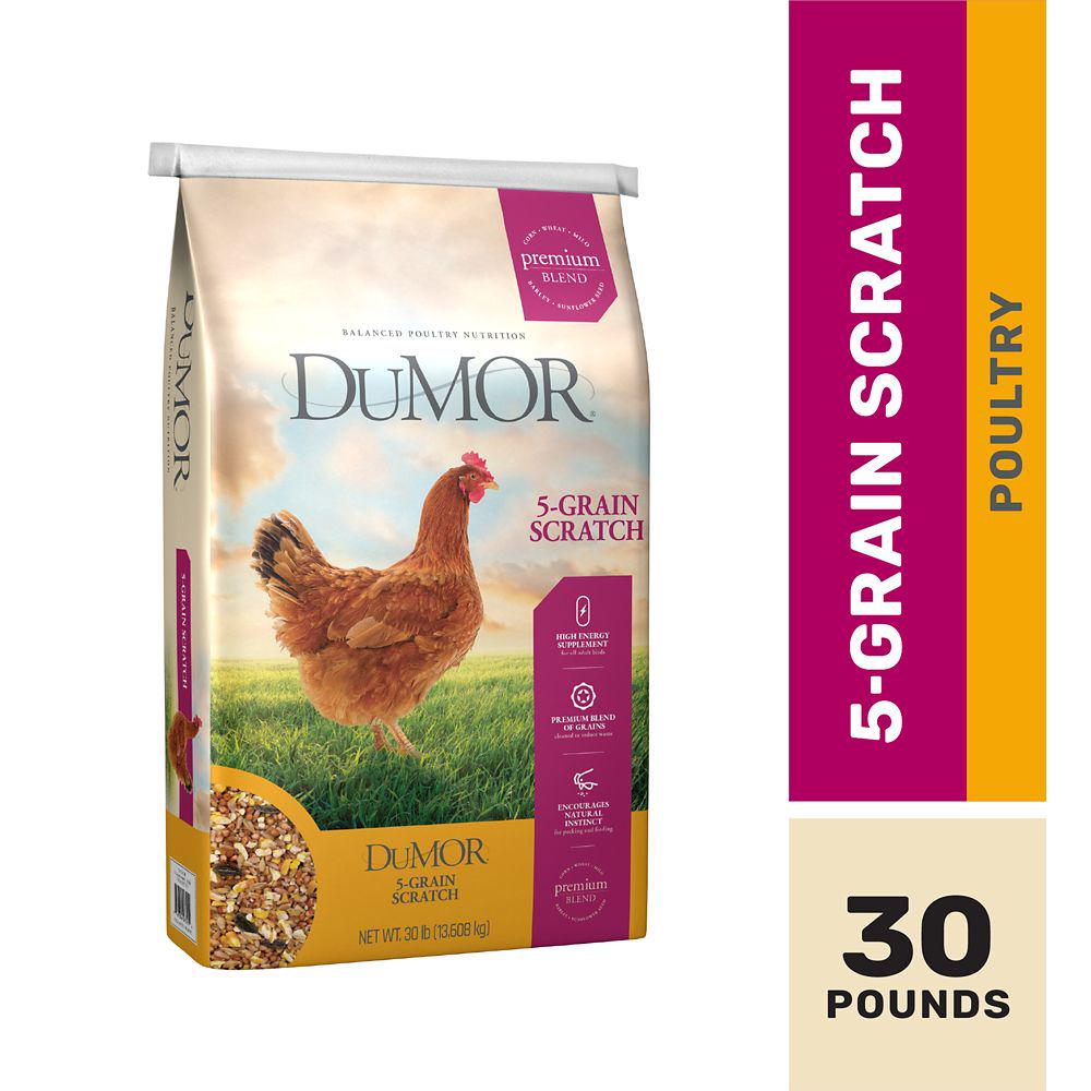 DuMOR 5Grain Scratch Poultry Feed Supplement, 30 lb.
