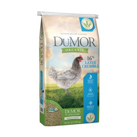 DuMOR Organic 16% Egg Layer Crumbles, 40 lb.