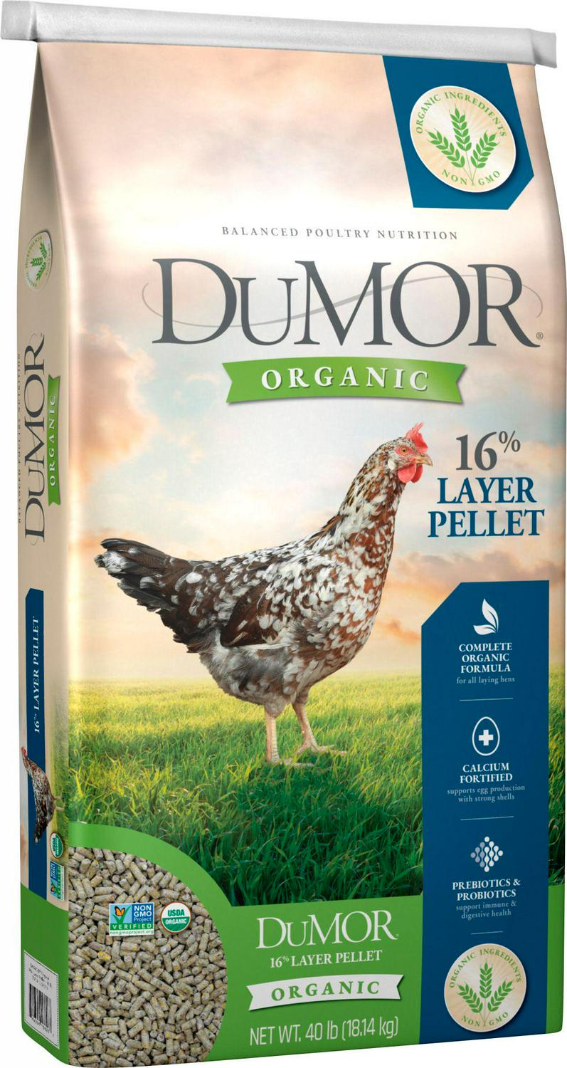 DuMOR Organic Layer Pellets 16, 40 lb.
