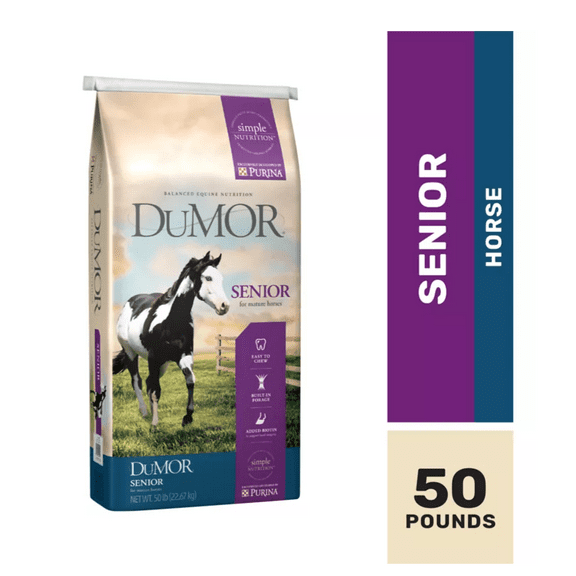 DuMOR Pelleted Senior Horse Feed, 50 lb. Bag