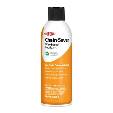 DuPont Motorcycle Chain-Saver Wax-Based Self-Cleaning Dry Lubricant, 11oz