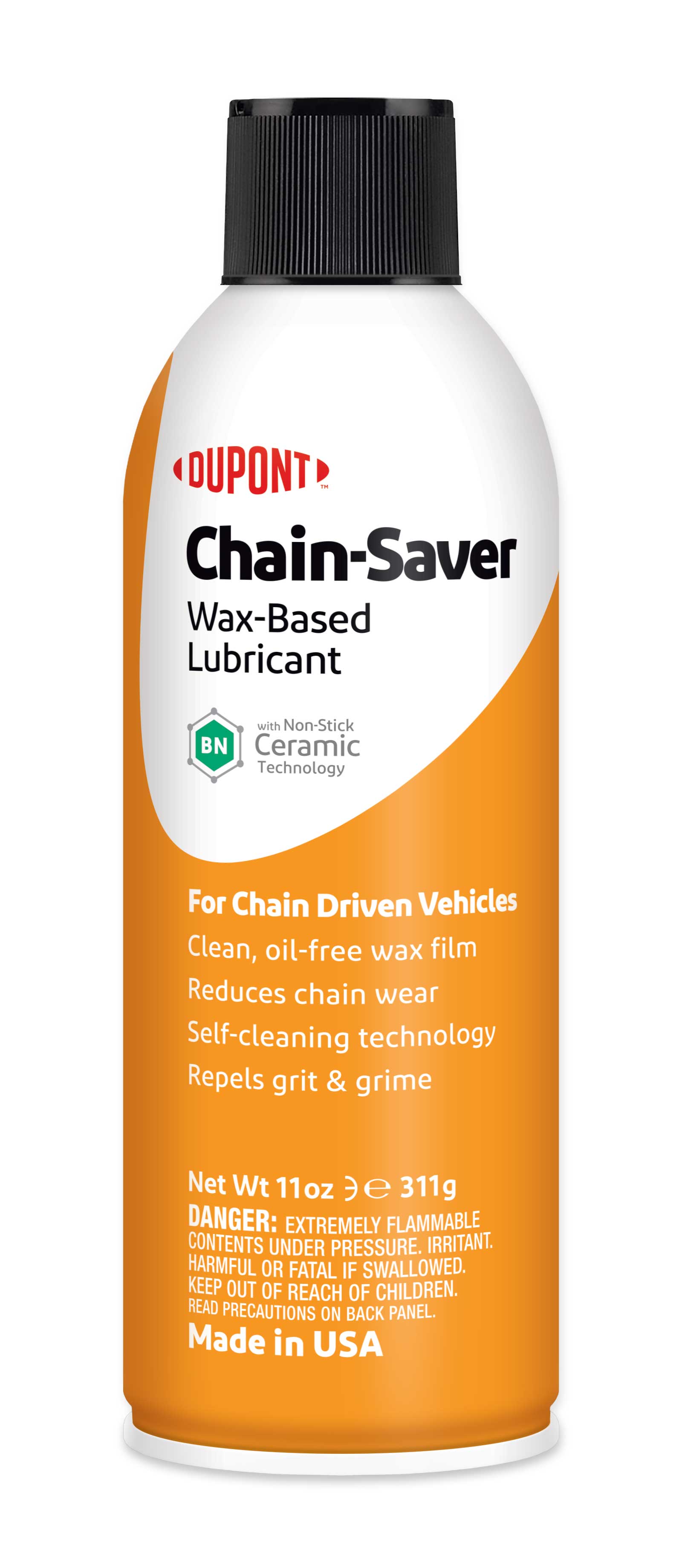 DuPont Motorcycle Chain-Saver Wax-Based Self-Cleaning Dry Lubricant, 11oz - image 1 of 5