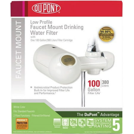 DuPont Premier Faucet Mount Horizontal 100 Gallon Water Filter