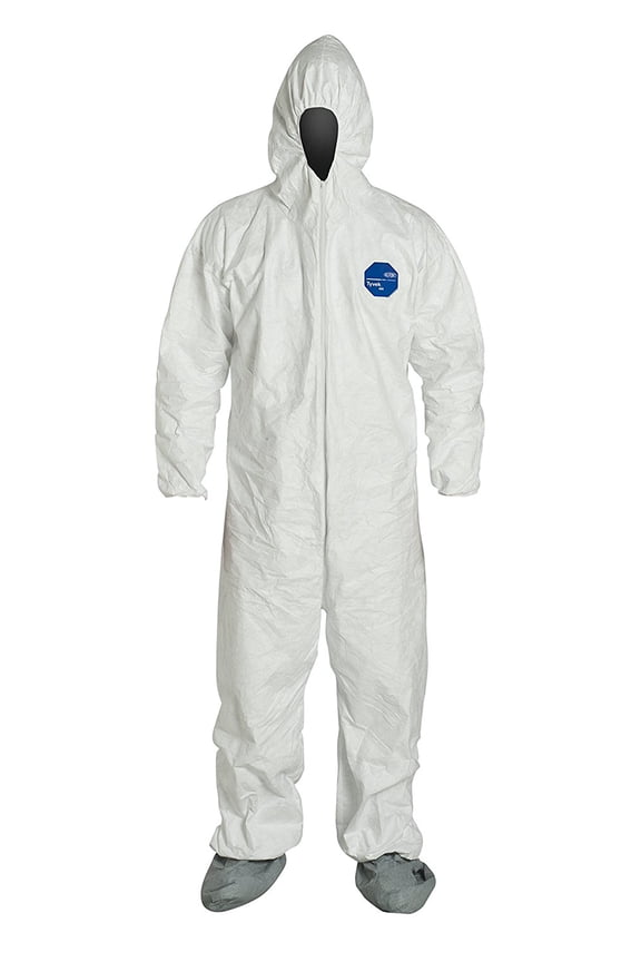 TY122S Tyvek 400 Protective Coveralls, 2X-Large, 25-Pack