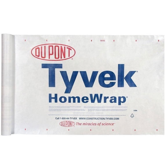 DuPont Tyvek HomeWrap - 3' x 165' - 1 Roll