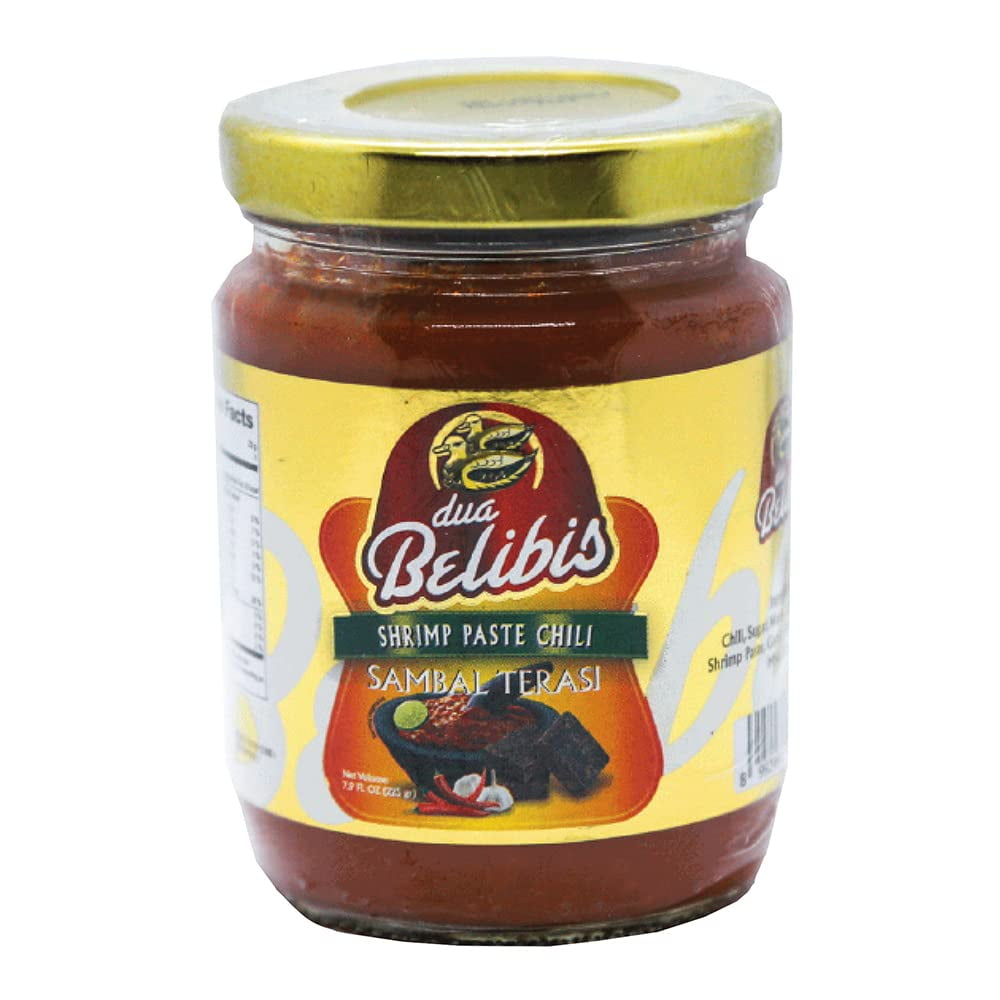 Dua Belibis, Sambal Terasi, 8.8oz jar, Indonesian spicy chili