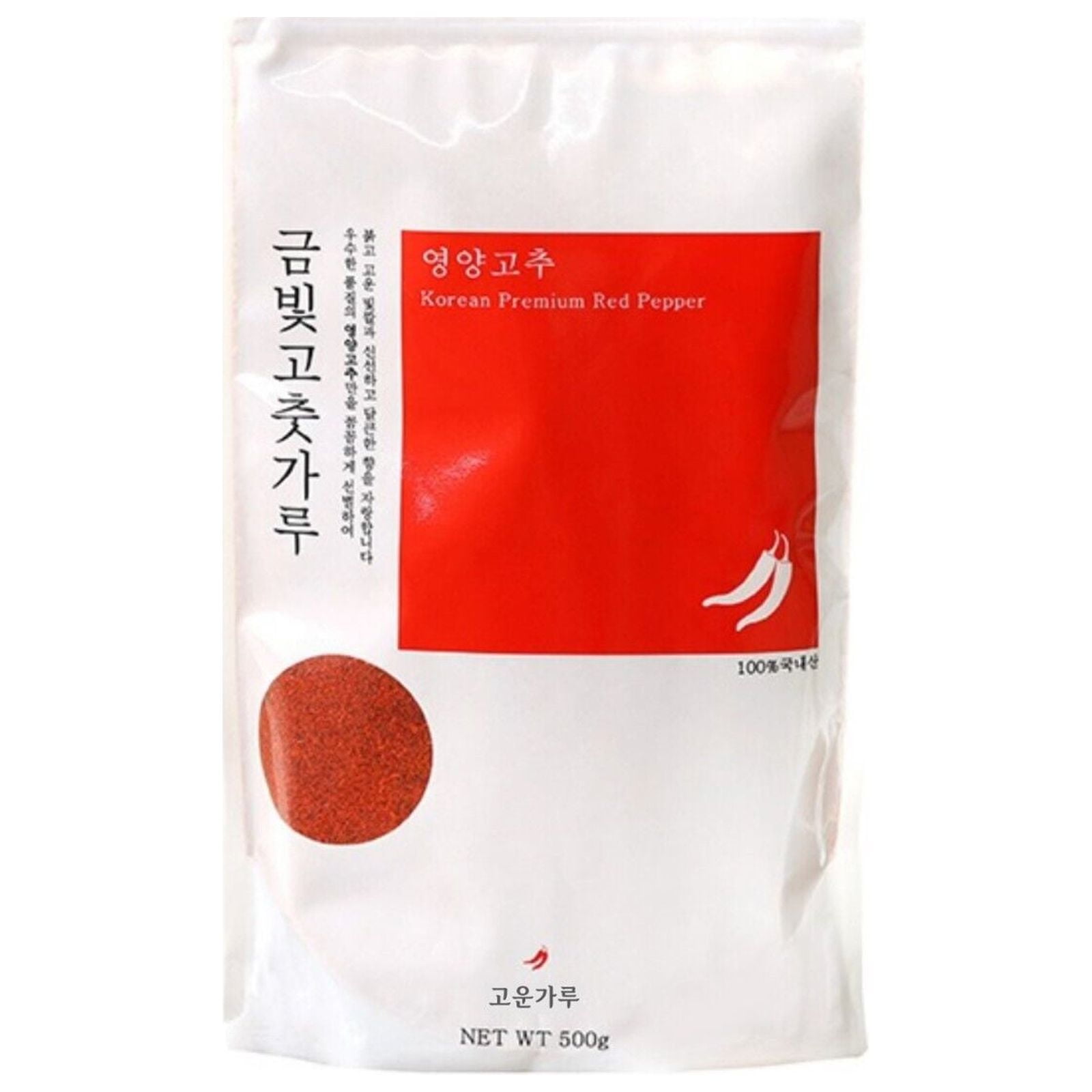 Dua, Korean Premium Red Chili Pepper Flakes Powder Gochugaru 1.1 lbs / 500 g Origin Korea
