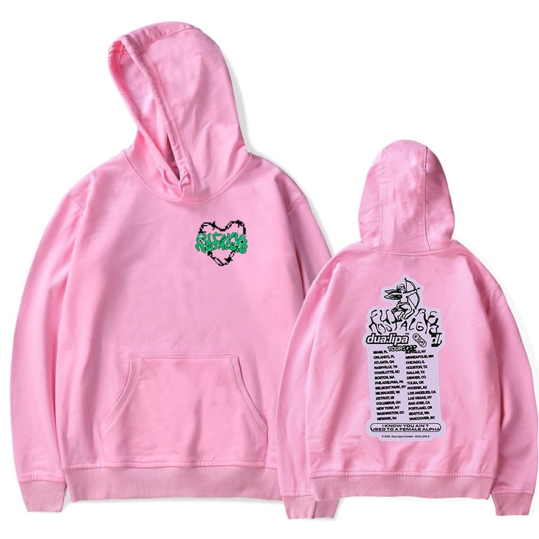 Dua Lipa Pangaia Future Nostalgia Tour Merch Hoodie Sweatshirt New 