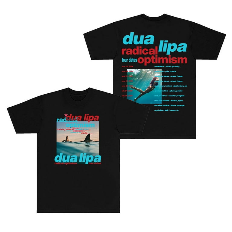 Dua Lipa Radical Optimism Tour Merch T-shirts Summer Women Dua Lipa Radical Optimism Tour Merch T-shirts Summer Women