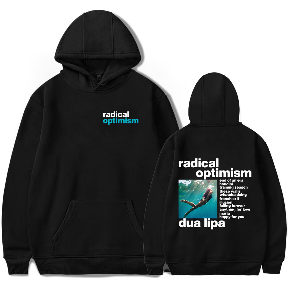 Dua Lipa Poster Official Dua Lipa Radical Optimism Hoodie - Ocean