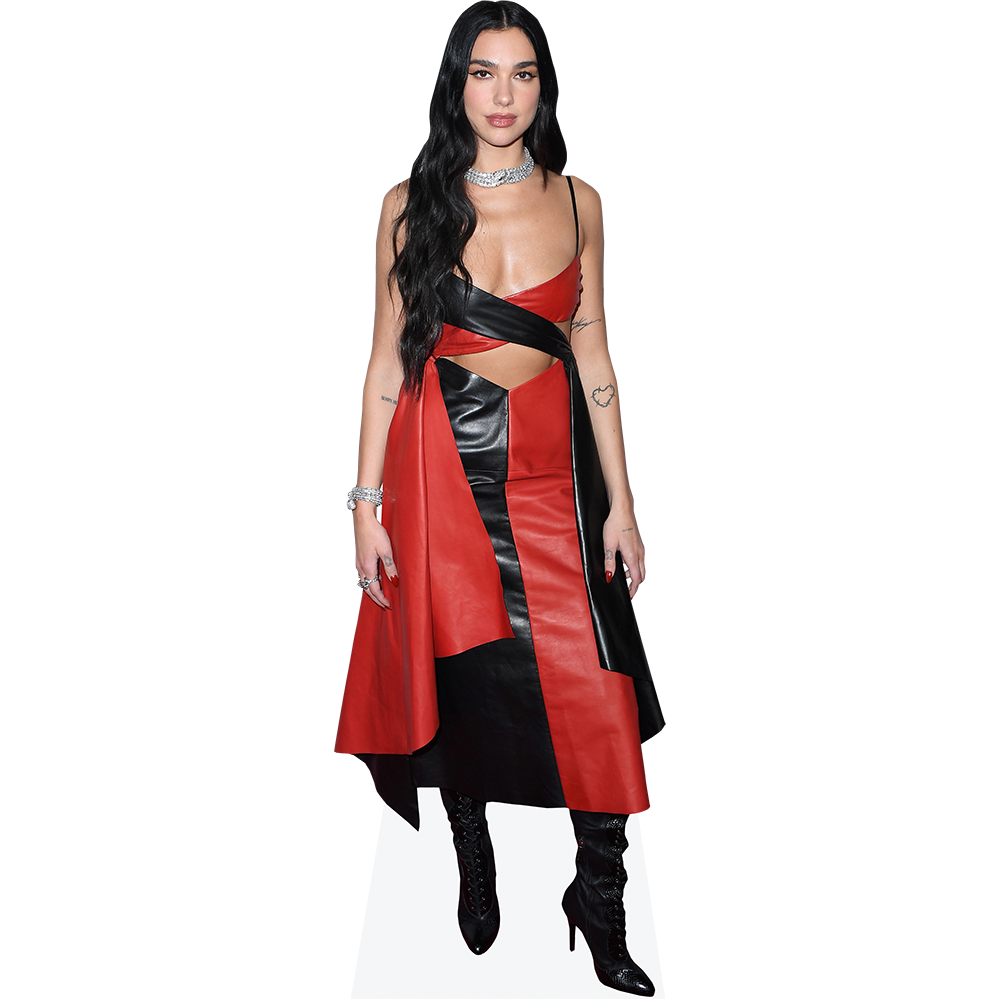 Dua Lipa (Red Dress) Lifesize Cardboard Cutout Standee