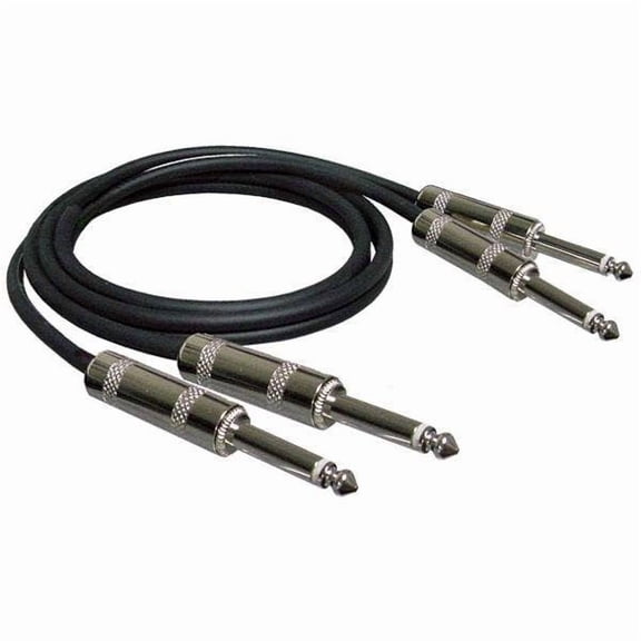 RapcoHorizon Dual 1/4" Audio Cable 3ft