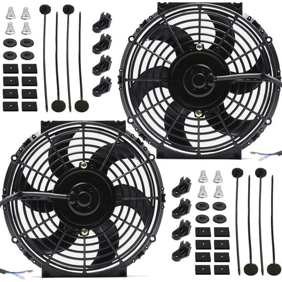 Dual 10-11 Inch 130w Motor Performance Electric Radiator Cooling Fans