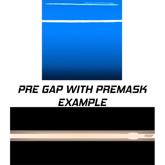 Dual 10 Racing Stripes Self Healing Vinyl fits Mini Cooper 2007 to 2014