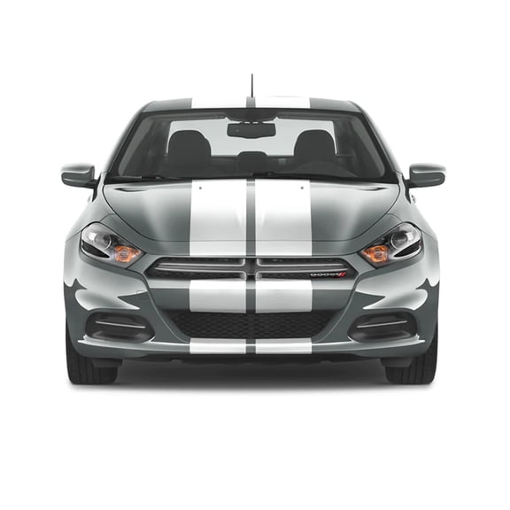 Dual 10 inch Racing Stripes [22] - Compatible/Replacement for - Dodge Dart 2012 to 2016