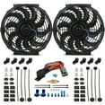 thumbnail image 1 of Dual 12-13 Inch 90w Reversible Electric Radiator Fan Temperature Switch Kit, 1 of 6