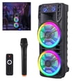 thumbnail image 1 of Dual 12" Portable Bluetooth Speaker System Super Loud Wireless Party Speaker, 1 of 15