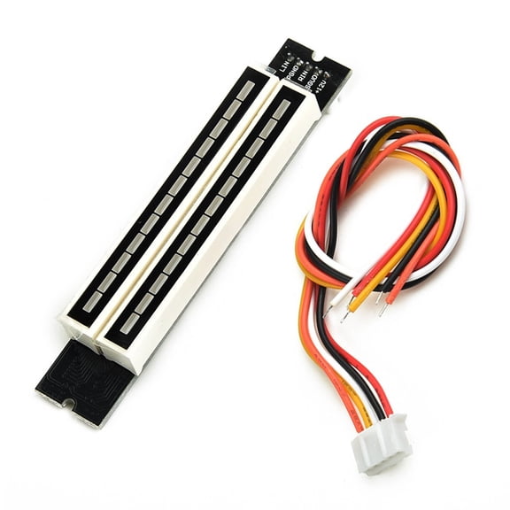 Dual 12 Stereo Level Indicator Diy Kit Led Vu Meter Lamps Light Speed Adjustable