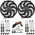 thumbnail image 1 of Dual 14-15 Inch 130w Electric Fan Grounding Thermostat Switch Wiring Kit, 1 of 7