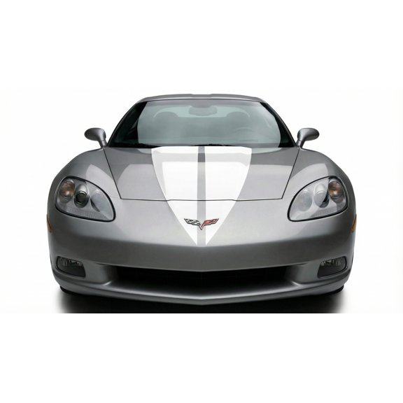 Dual 15 Racing Stripes Self Healing Vinyl fits Chevy Corvette C6 ZR1 2005 to 13