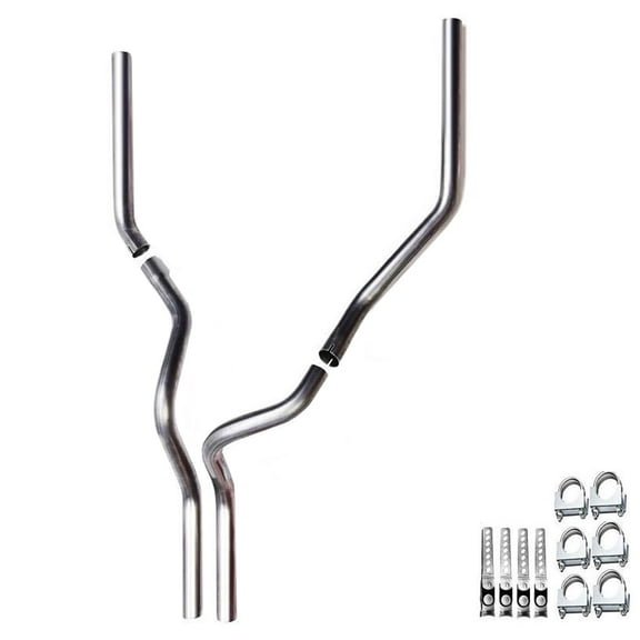 1987-2002 Chevrolet Silverado/C/K 1500 and 2500 Dual 2.5'' Mandrel-Bent Exhaust Pipe Kit Gas
