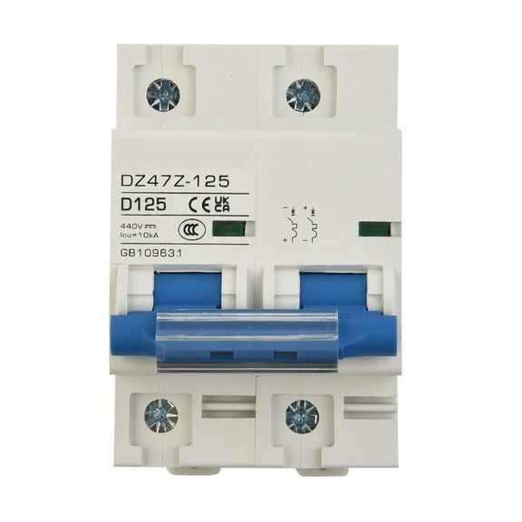Dual 440V Dc Circuit Breaker 2 Pole Mcb Type C For Photovoltaic Applications
