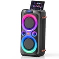 thumbnail image 1 of Dual 6.5-inch 160W Bluetooth Speaker, Large Party Speakers with Rich Bass, TWS Mode, Microphone Jack, Support Usb Aux TF for DJ Karaoke Games, 1 of 11