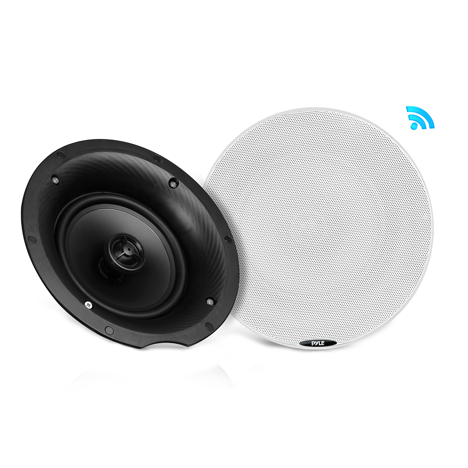 Dual 8.0Inch BT Ceiling / Wall Speaker Kit, (2) Flush Mount 2-Way Speakers, 400 Watt - image 1 of 1