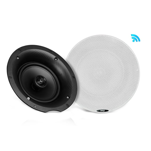Dual 8.0Inch BT Ceiling / Wall Speaker Kit, (2) Flush Mount 2-Way Speakers, 400 Watt