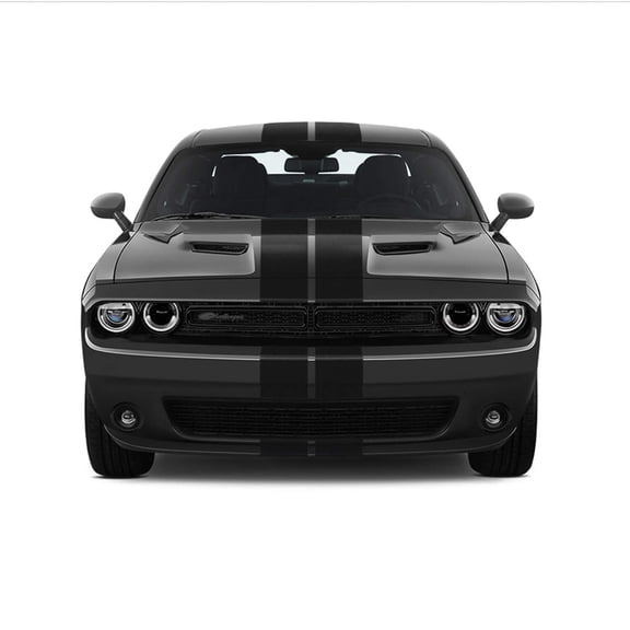 Dual 8 Racing Stripes Self Healing Vinyl fits Dodge Challenger 2008 to 2022