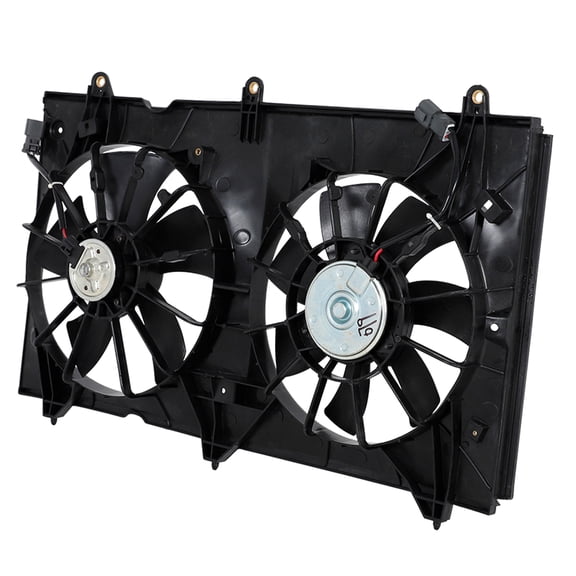 Dual AC Condenser Radiator Cooling Fan For 2003-2007 Honda Accord EX LX DX 2.4L 19015RAAA01