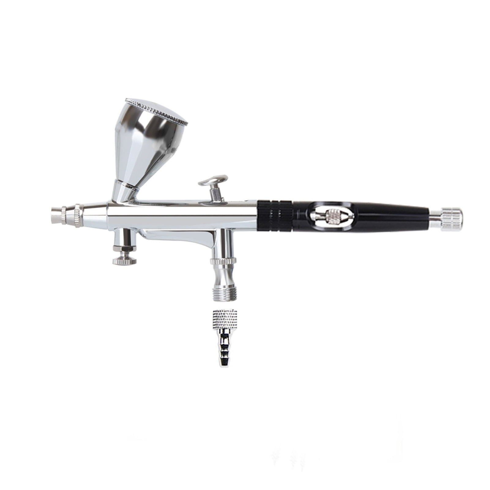 Dual Action Airbrush Gun 20 40CC 0.3MM Spary Pen Clean Kit Hose Black Red Blue Color ,Versatile applications