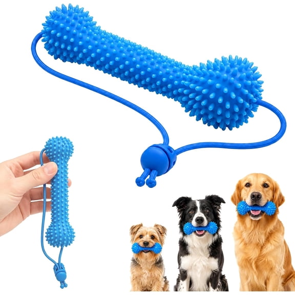 Dual-Action Canine Dental Prop, Dog Dental Chew Toy for Easier Teeth Brushing, Reusable Dog Teeth Cleaning Tools for Pet Oral Care, Teeth Cleaning Aid for Small Medium Large Dogs (1 Pcs)