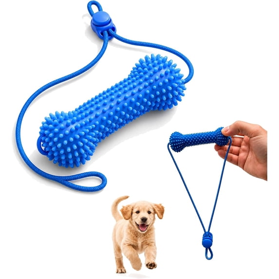 Dual-Action Canine Dental Prop, Dog Dental Chew Toy for Easier Teeth Brushing, Pet Oral Care for Small, Medium and Large Dogs (1PCS)