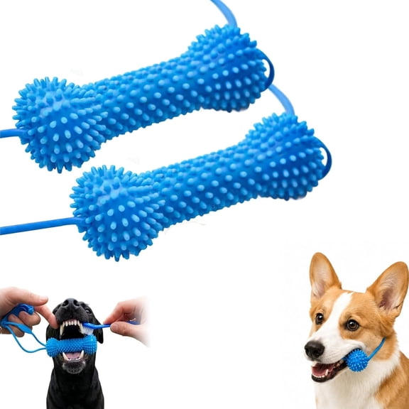 Dual-Action Canine Dental Prop, Dog Dental Chews Toy for Easier Teeth Brushing, Pet Oral Care for Small, Dog Mouth Opener for Medium and Large Dogs