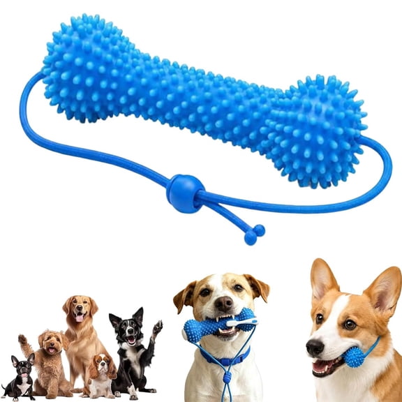 Dual-Action Canine Dental Prop, Dog Teeth Cleaning Toy, Dog Dental Chews Toy for Easier Teeth Brushing,Safe And Durable Material, for Easier Pet Oral Care, Small Medium Large Dogs